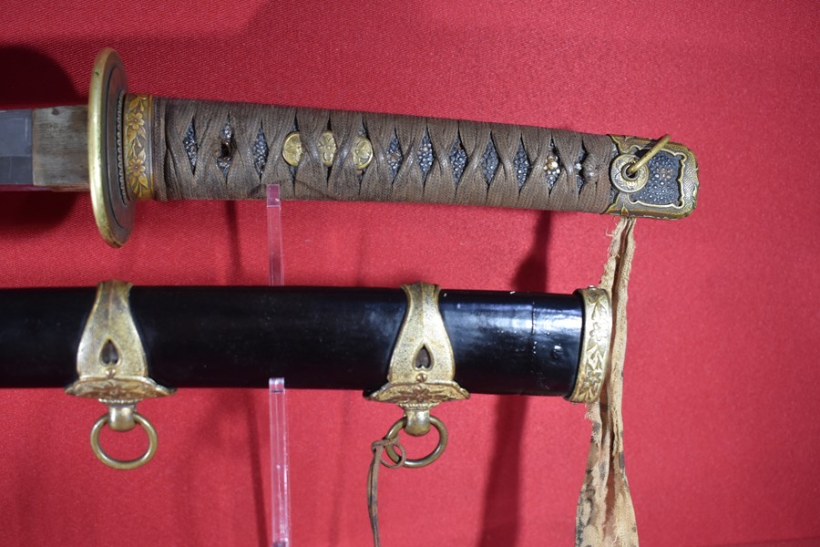 WW2 JAPANESE NAVAL SURRENDER SWORD WITH AUSTRALIAN PROVENANCE.-SOLD